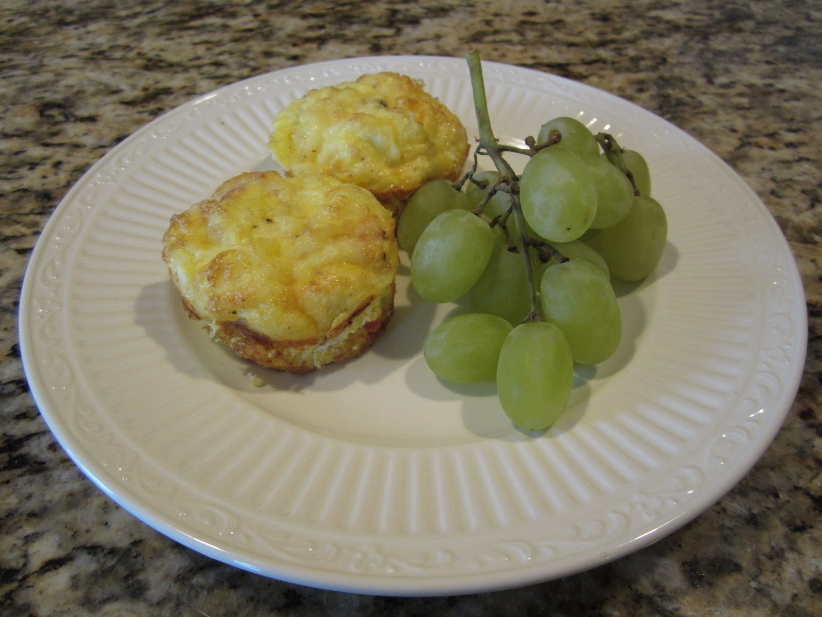 Mini ham and cheese frittatas