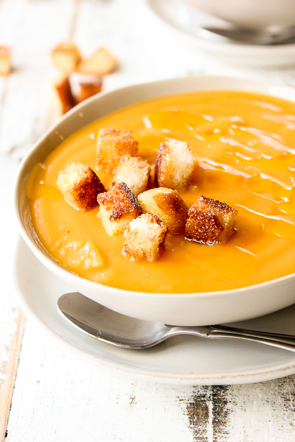 Sweet Potato Bisque with Truffle Oil