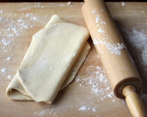 showing finished puff pastry