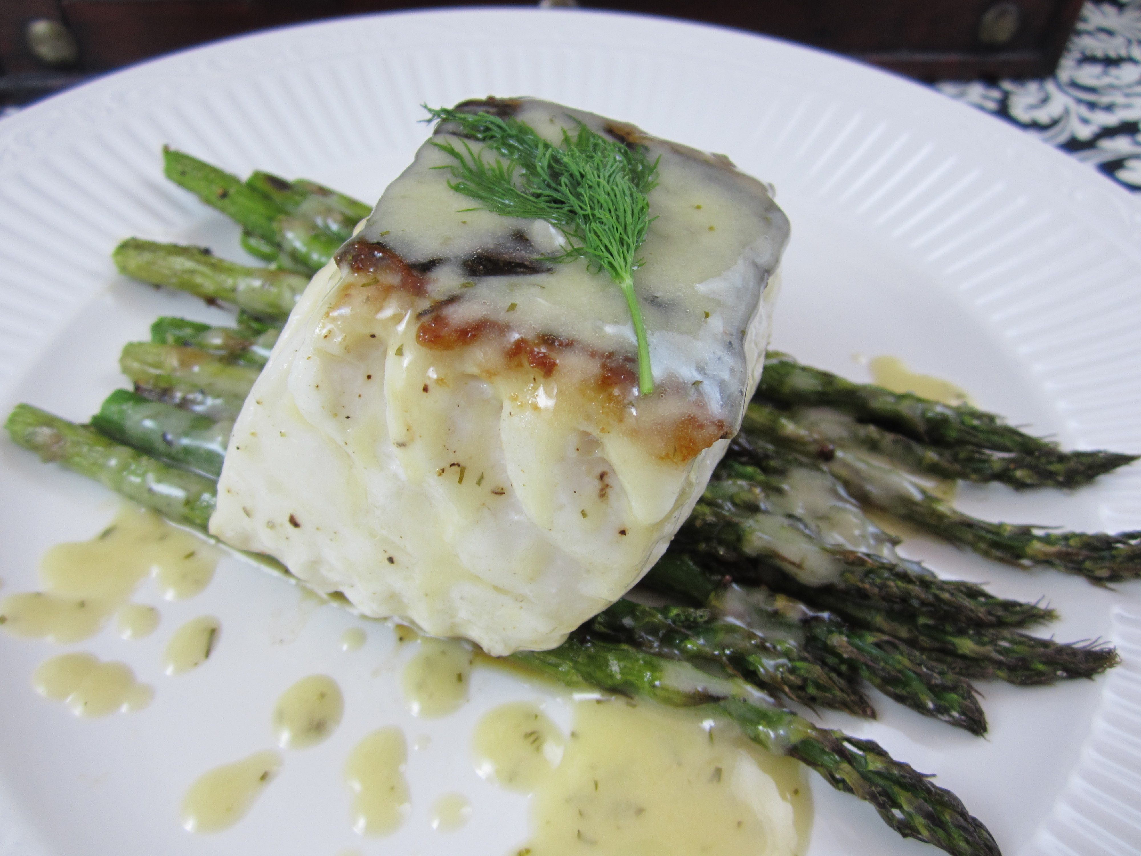 Seared Halibut with Lemon Dill Beurre Blanc