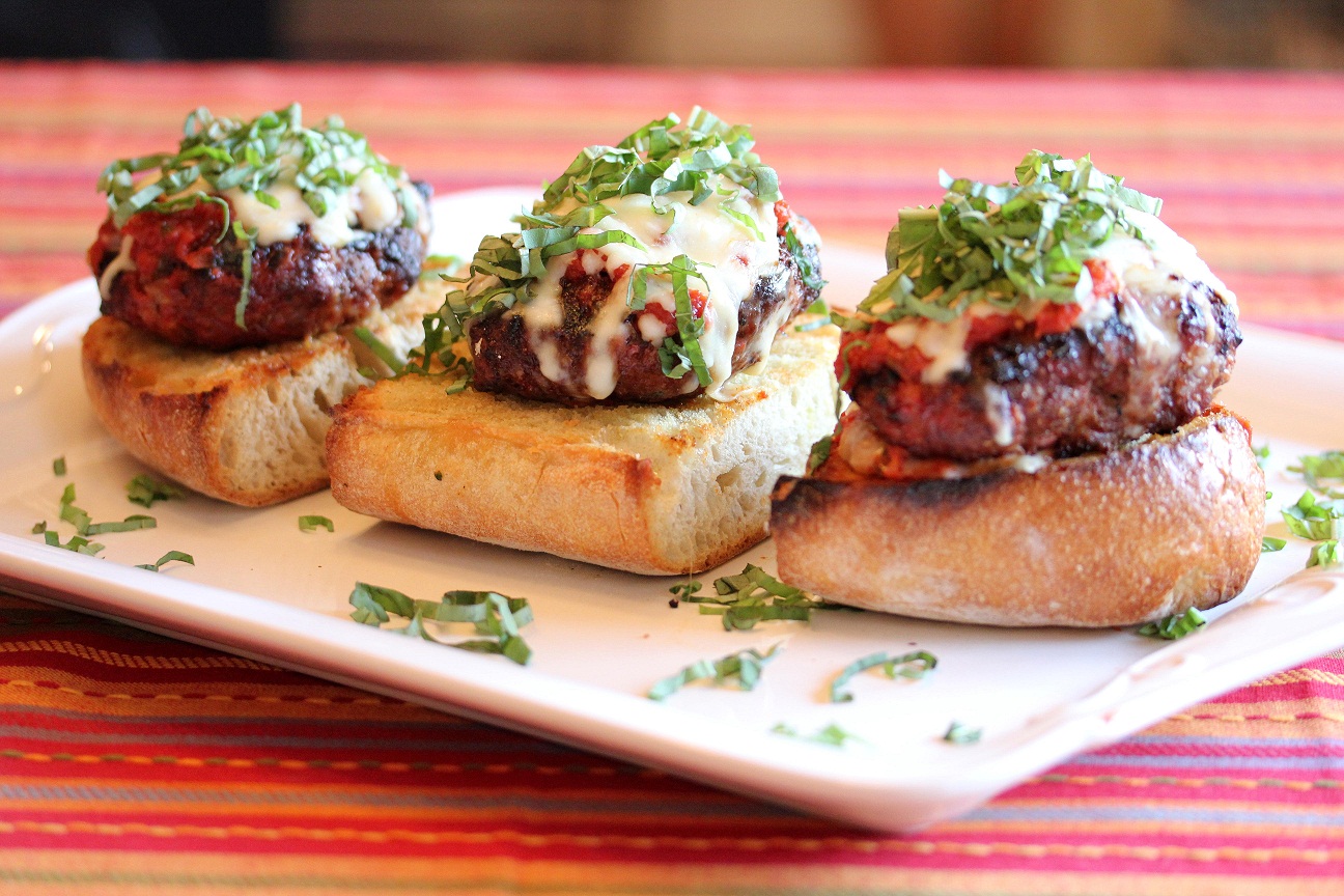 Grilled Italian Meatloaf Burgers