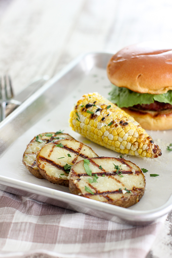 Using Baked Potatoes to Make Grilled Potato Slices