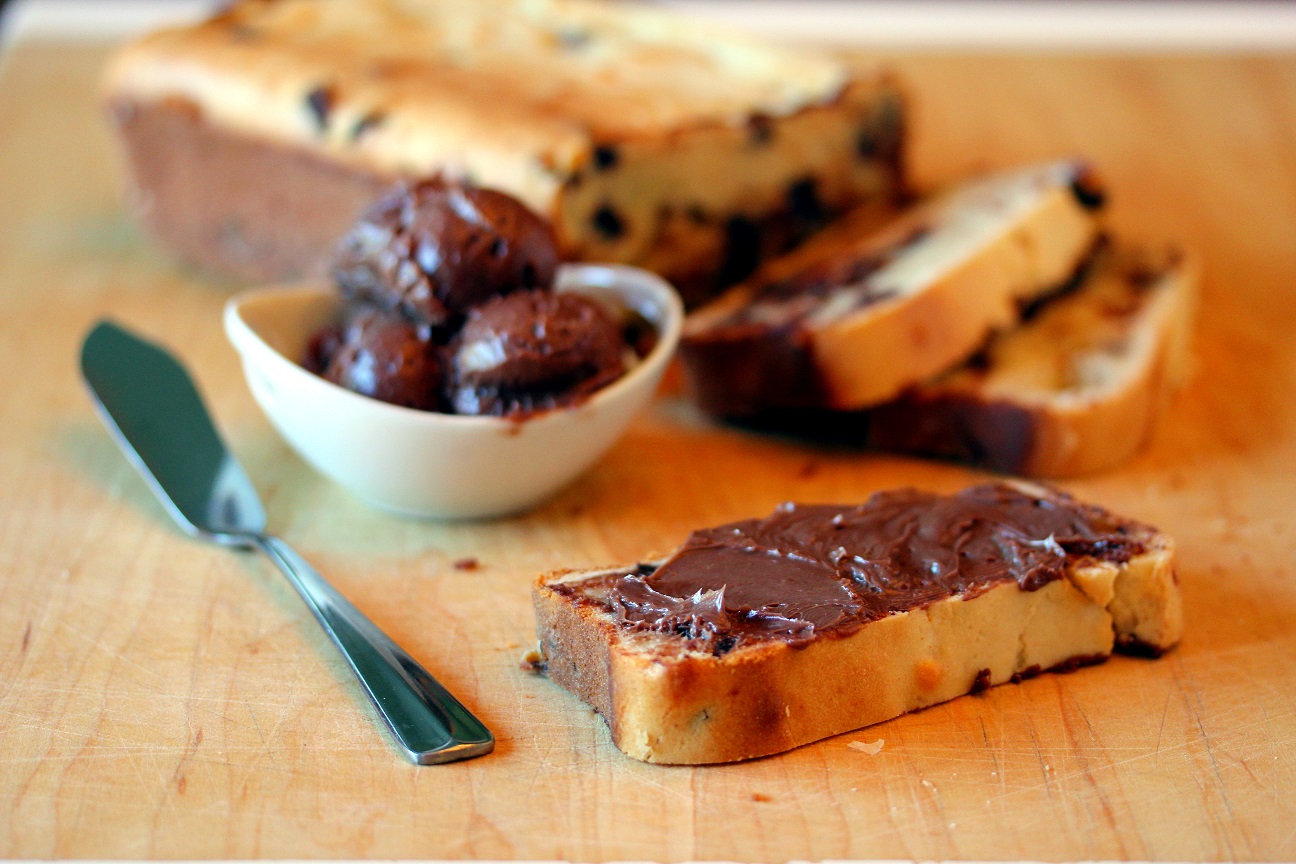 Chocolate Chip Quick Bread with Chocolate Butter