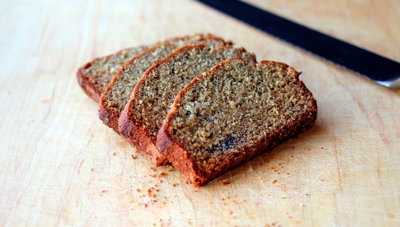 100% Whole Grain Banana Bread