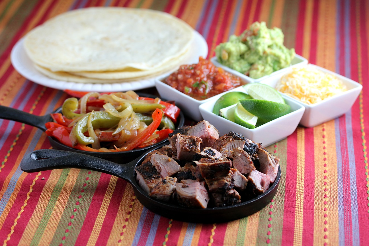 Grilled Pork Tenderloin Fajitas