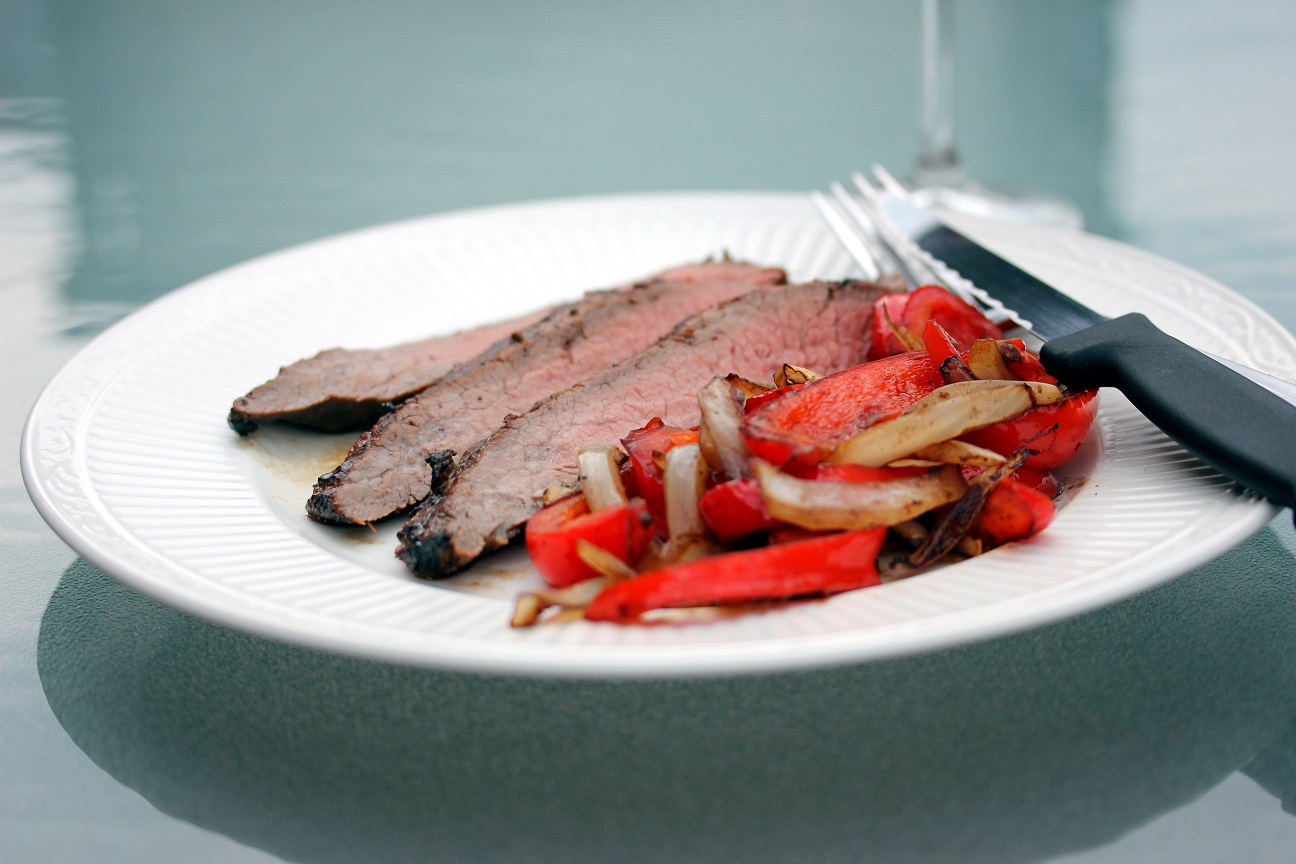 Pesto Marinated Flank Steak