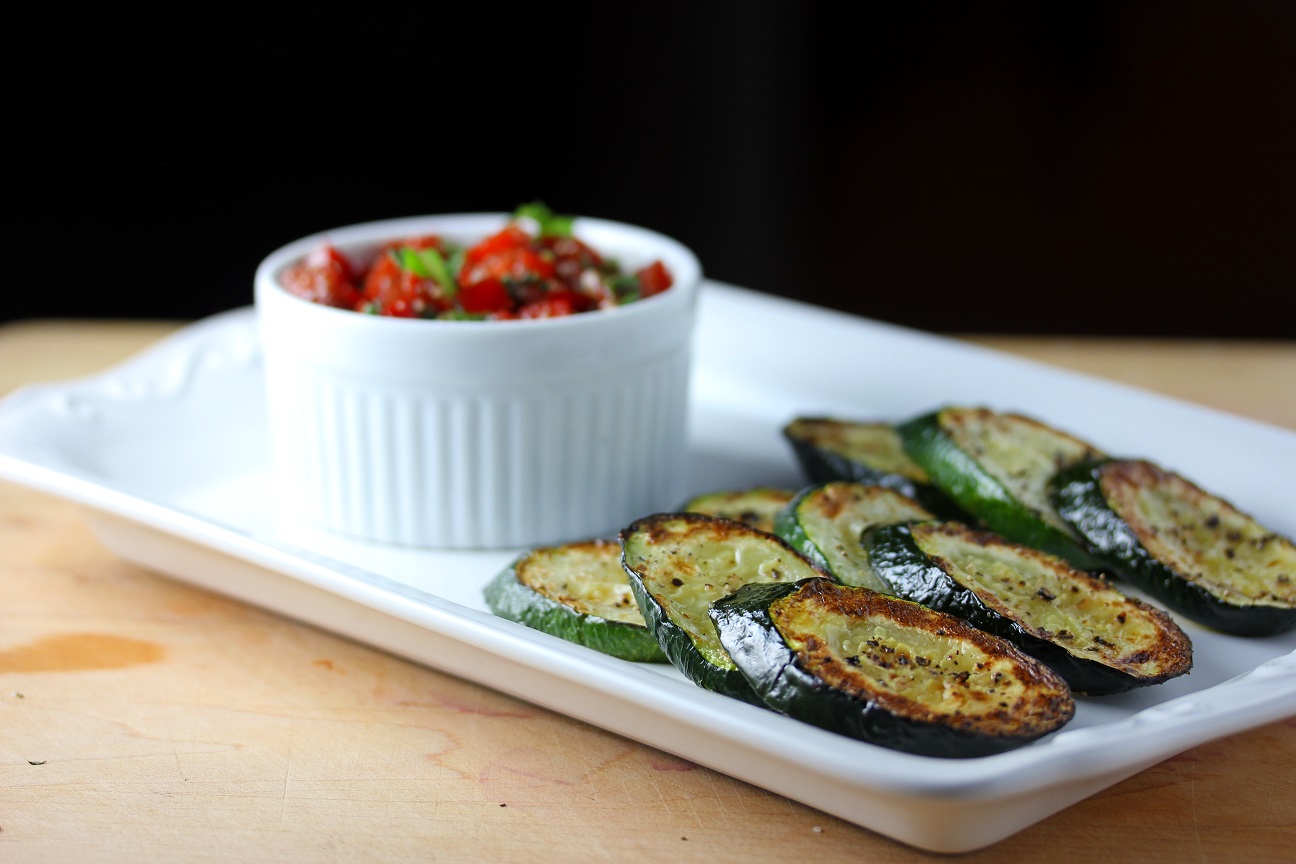 Grilled Zucchini Bruschetta