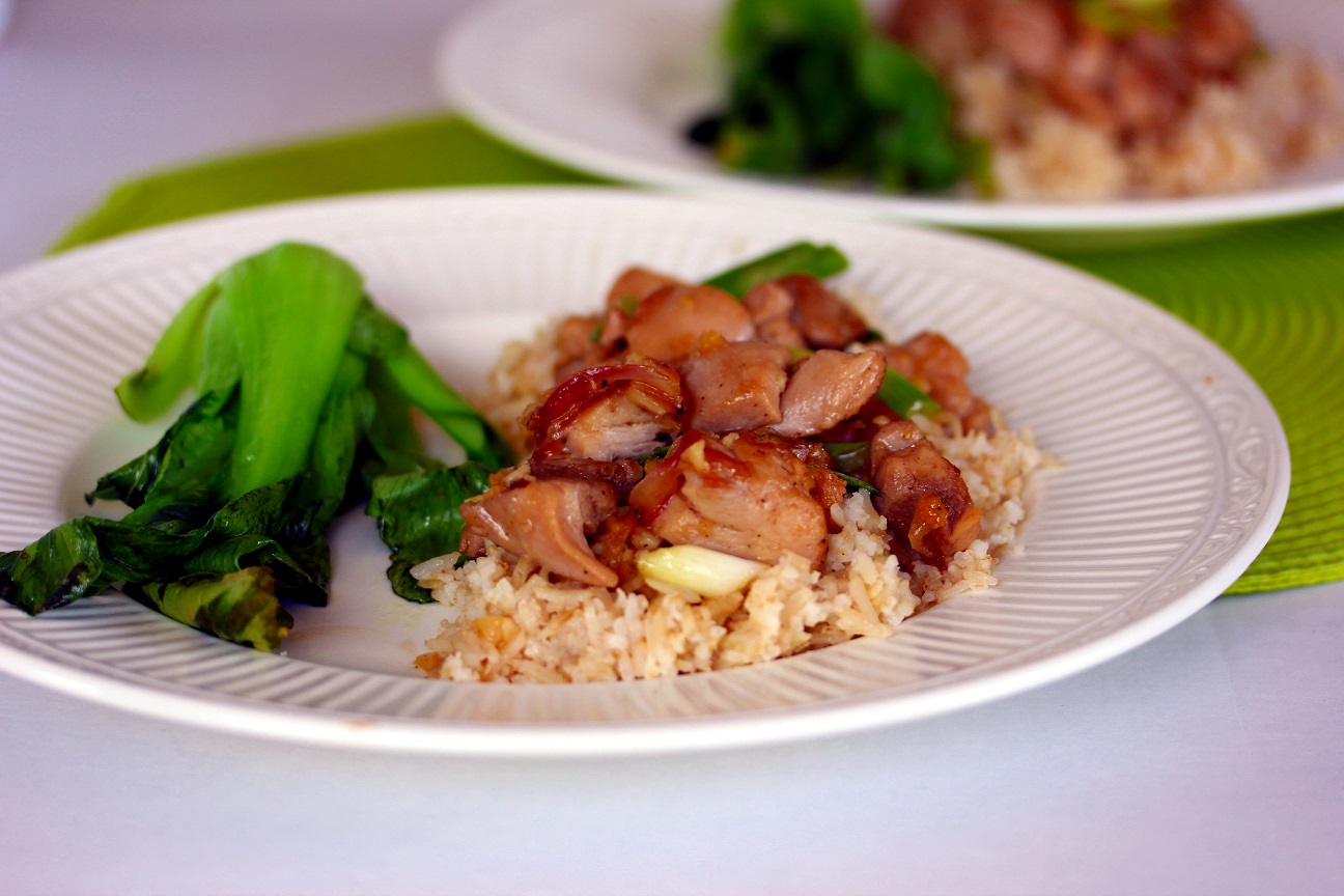 Vietnamese Caramel Chicken with Sesame, Lime Rice