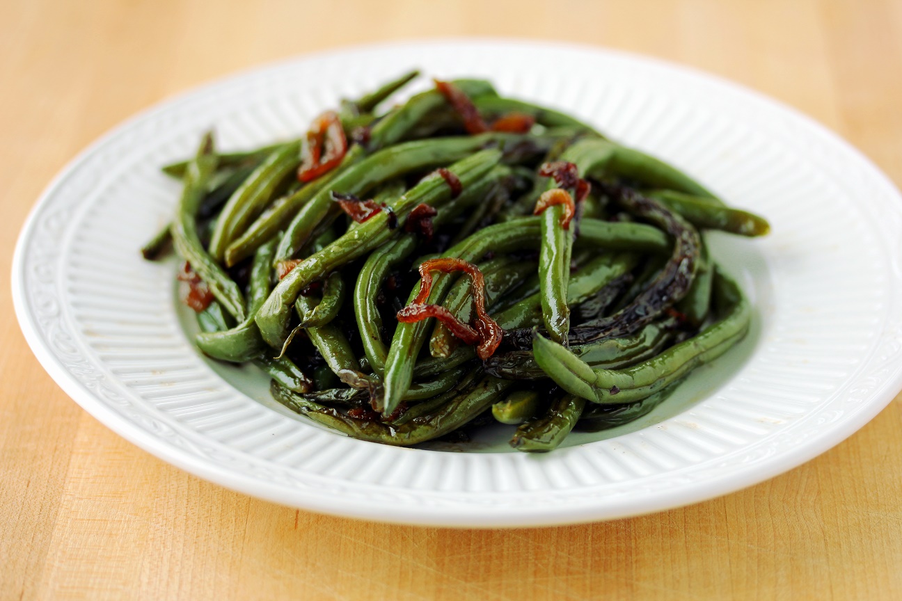 Green Beans with Crispy Shallots