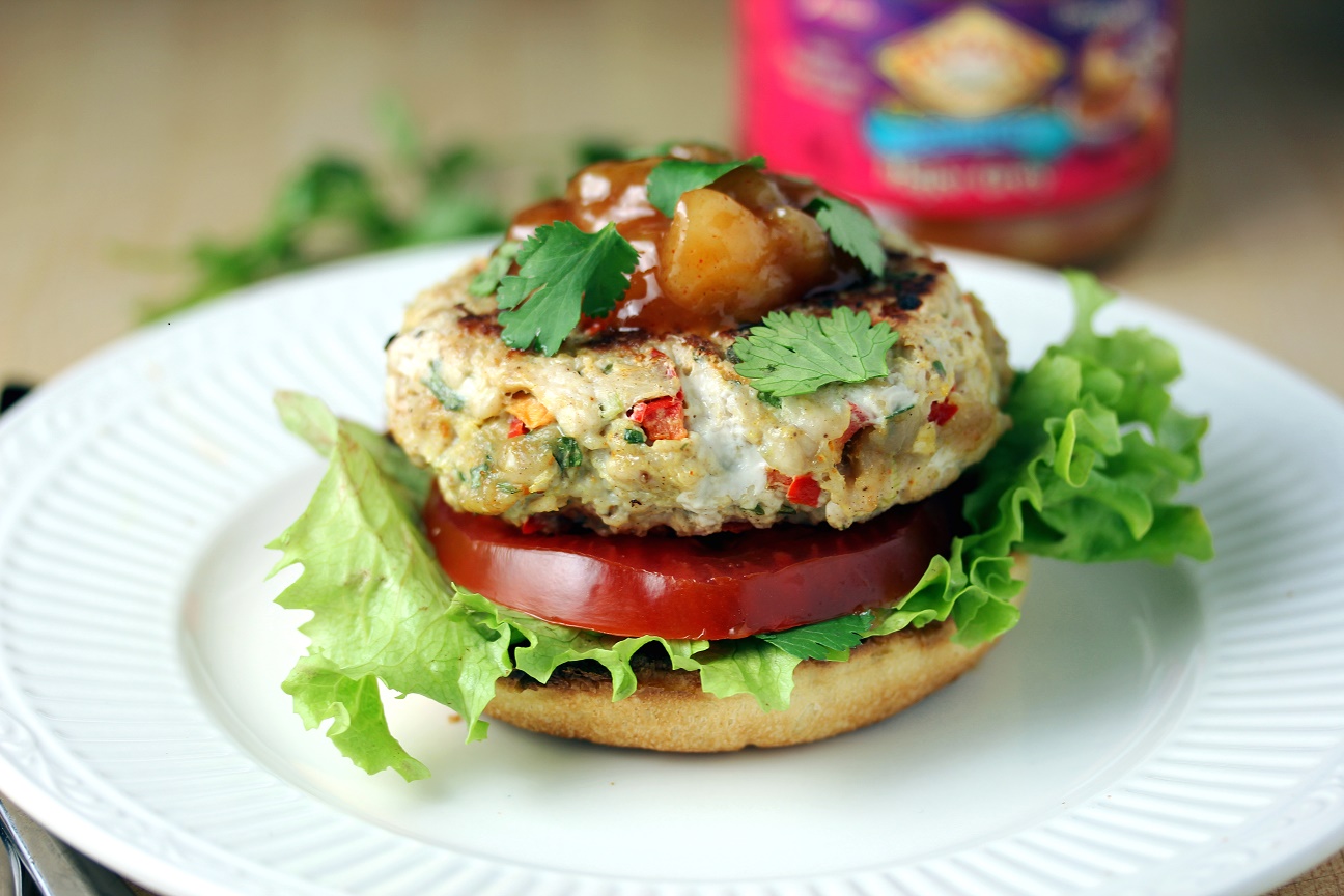 Open-Faced Thai Curry Turkey Burgers