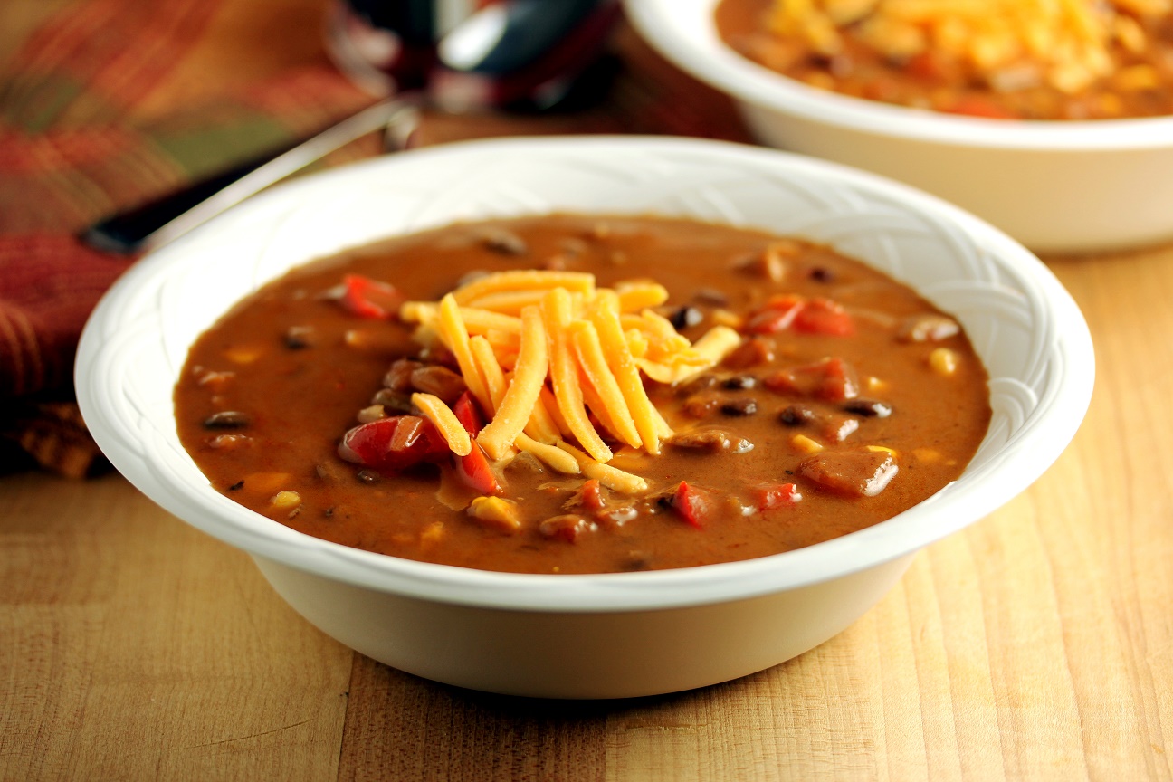 South of the Border Sausage and Black Bean Soup