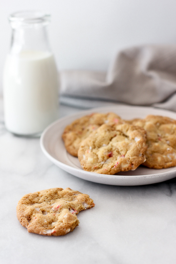 The Most Delicious White Chocolate Candy Cane Cookies