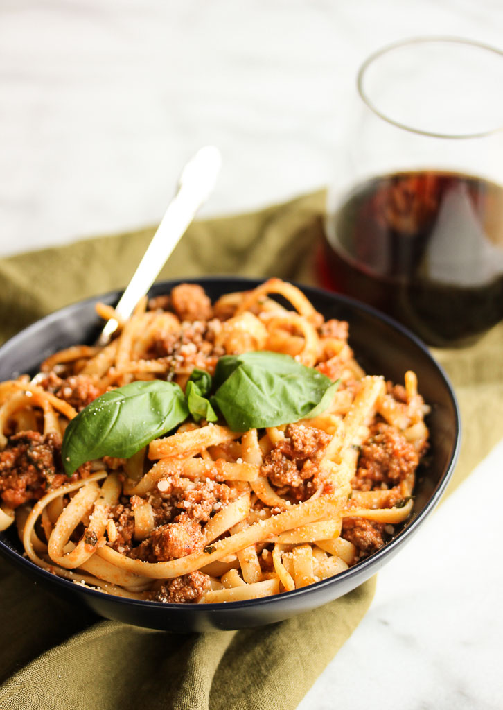 Fettuccine Bolognese