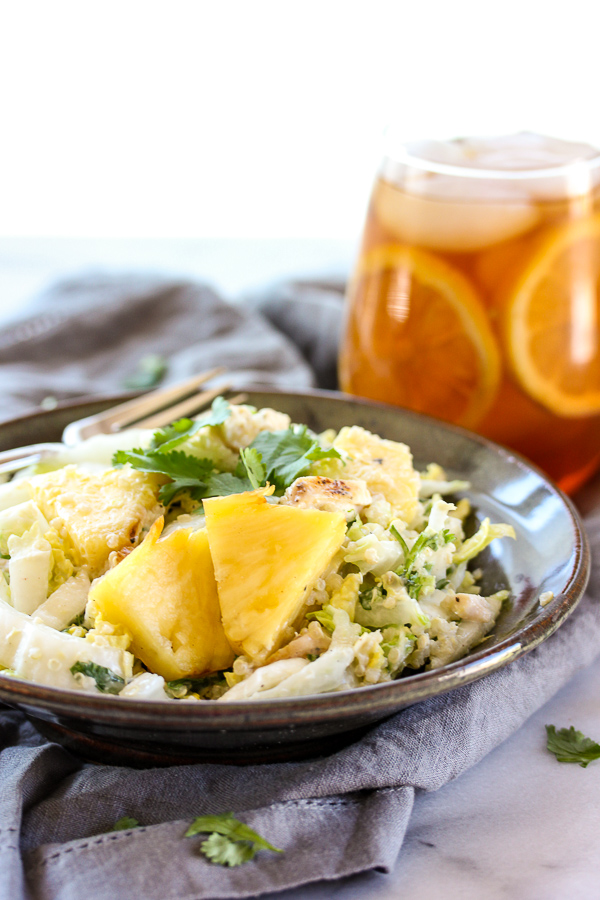 Grilled Pineapple, Chicken and Quinoa Salad