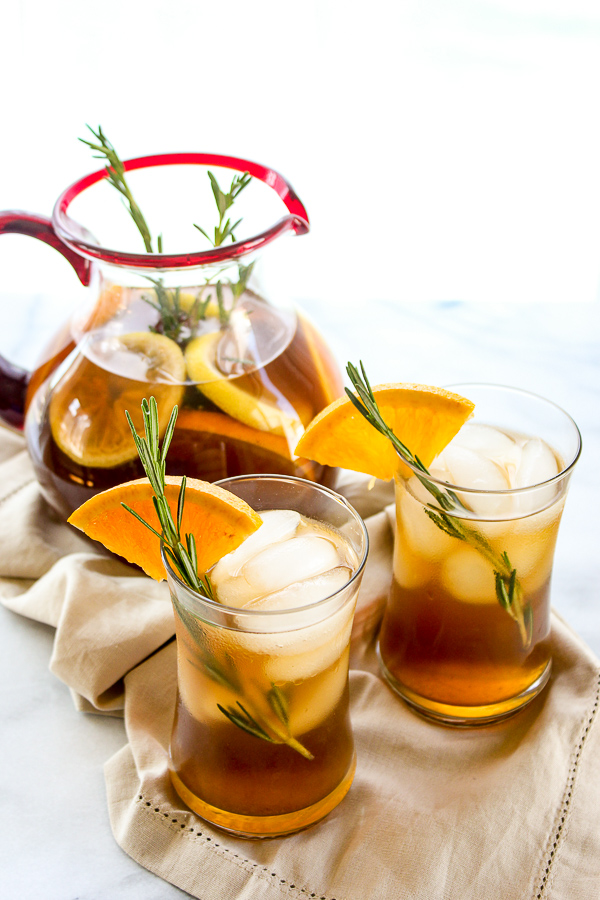 Rosemary Orange Ice Tea