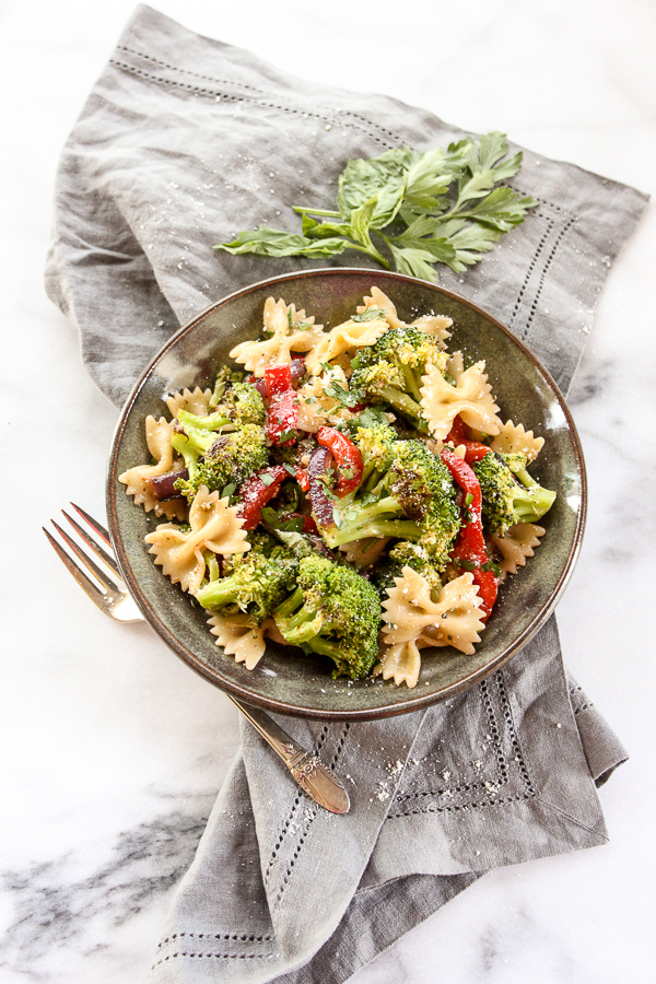 Roasted Broccoli Summer Pasta Salad