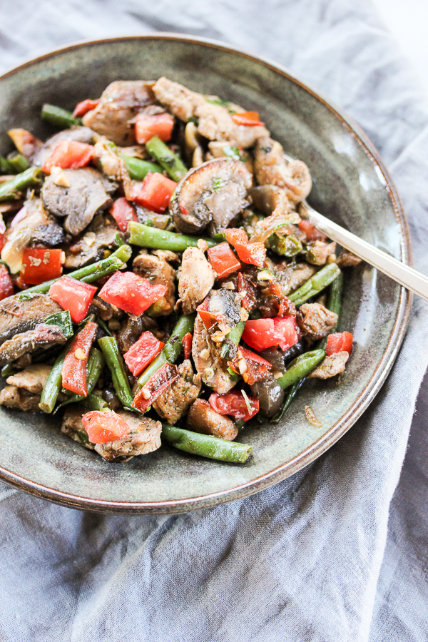 Skillet Chicken Vegetable Toss