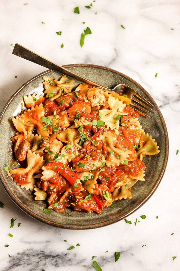 Quick Chicken Cacciatore