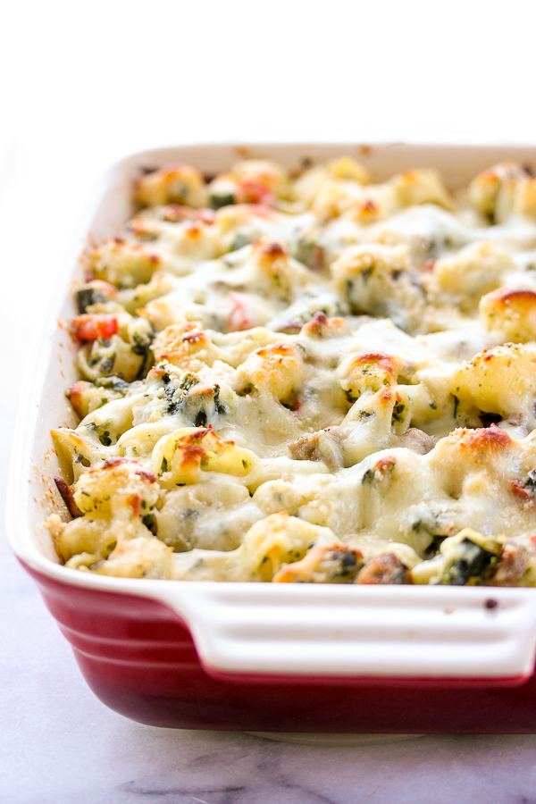 Three Cheese Italian Sausage Pasta Bake