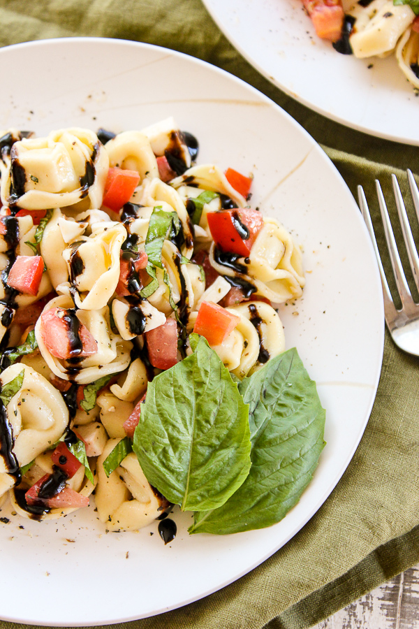 Tortellini Caprese Salad