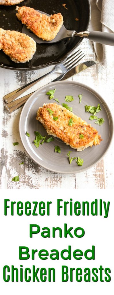 Stocking your freezer with these versatile panko breaded chicken breasts will make dinnertime easy even on the busiest of nights.