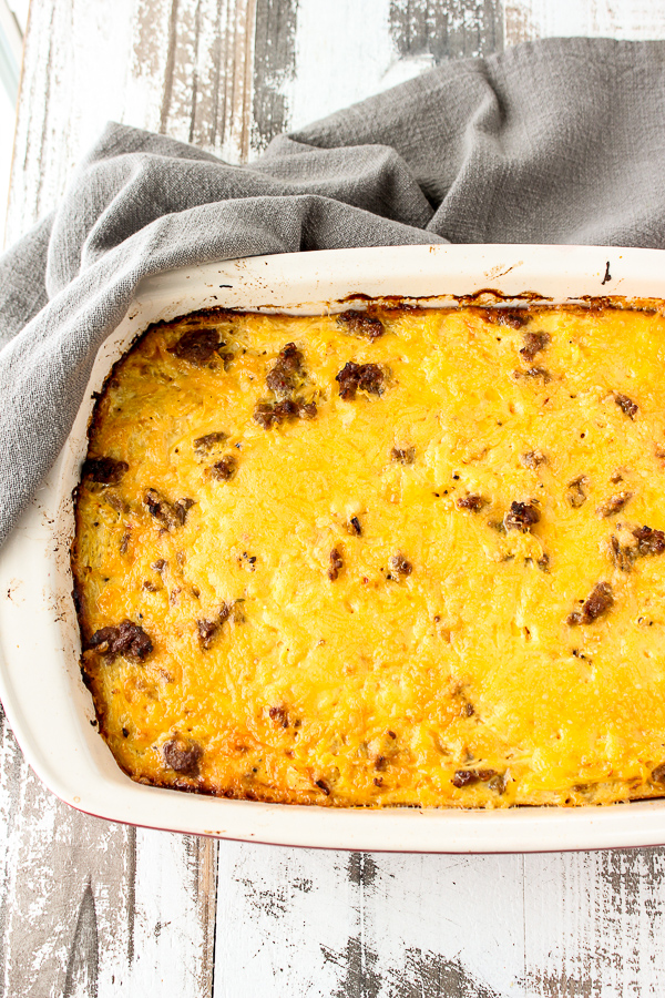 Spaghetti Squash Italian Sausage Egg Bake