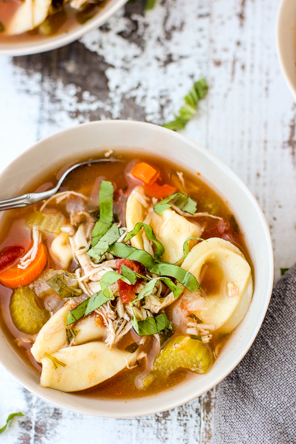 Instant Pot Chicken Tortellini Soup