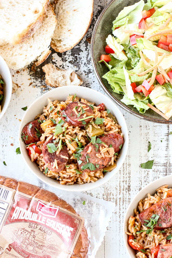 One Pot Andouille Sausage Jambalaya