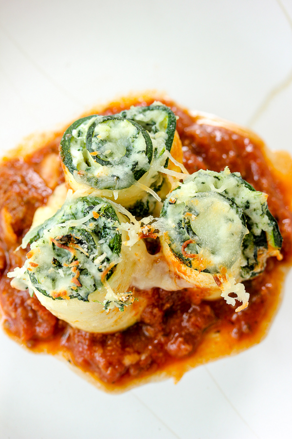 Zucchini Lasagna Roll-Ups