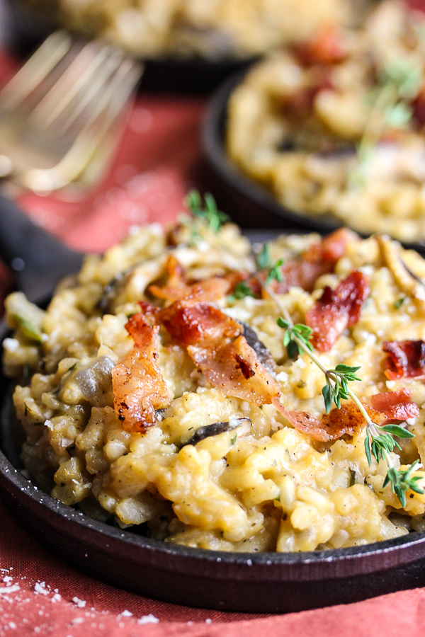 Mushroom Sweet Potato Risotto