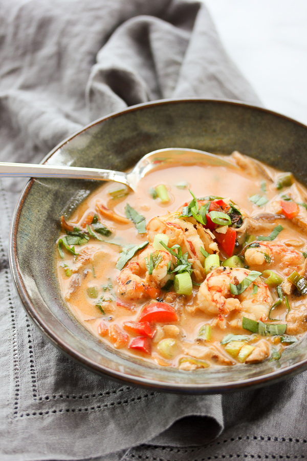 Shrimp Coconut Curry Soup