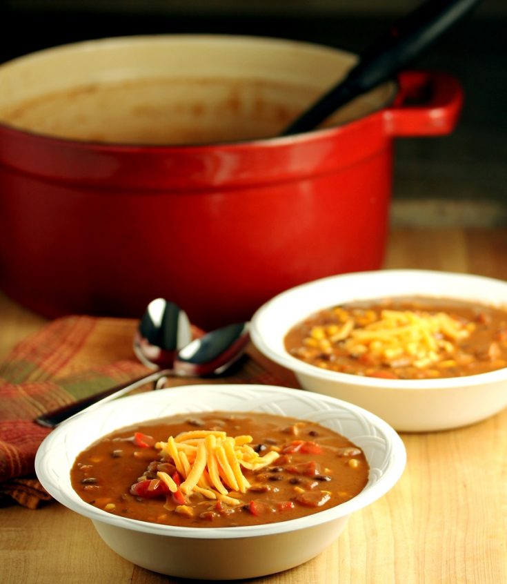 [b]South of the Border Sausage and Black Bean Soup[/b]