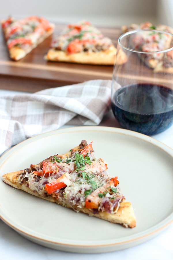 Philly Cheesesteak Flatbread Recipe