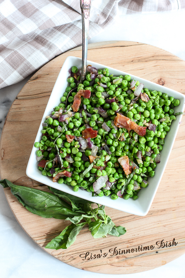 Sautéed Sweet Peas with Bacon and Onion Recipe